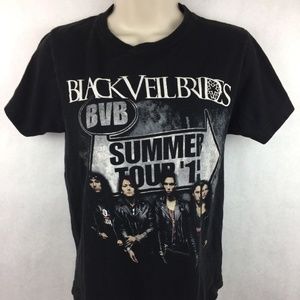 Women's Tultex Black Veil Brides TShirt Size XS